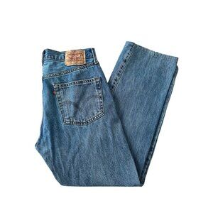 Levi's 501 Blue Jeans Regular Fit WPL 423 Made In Haiti Vintage W34 L32